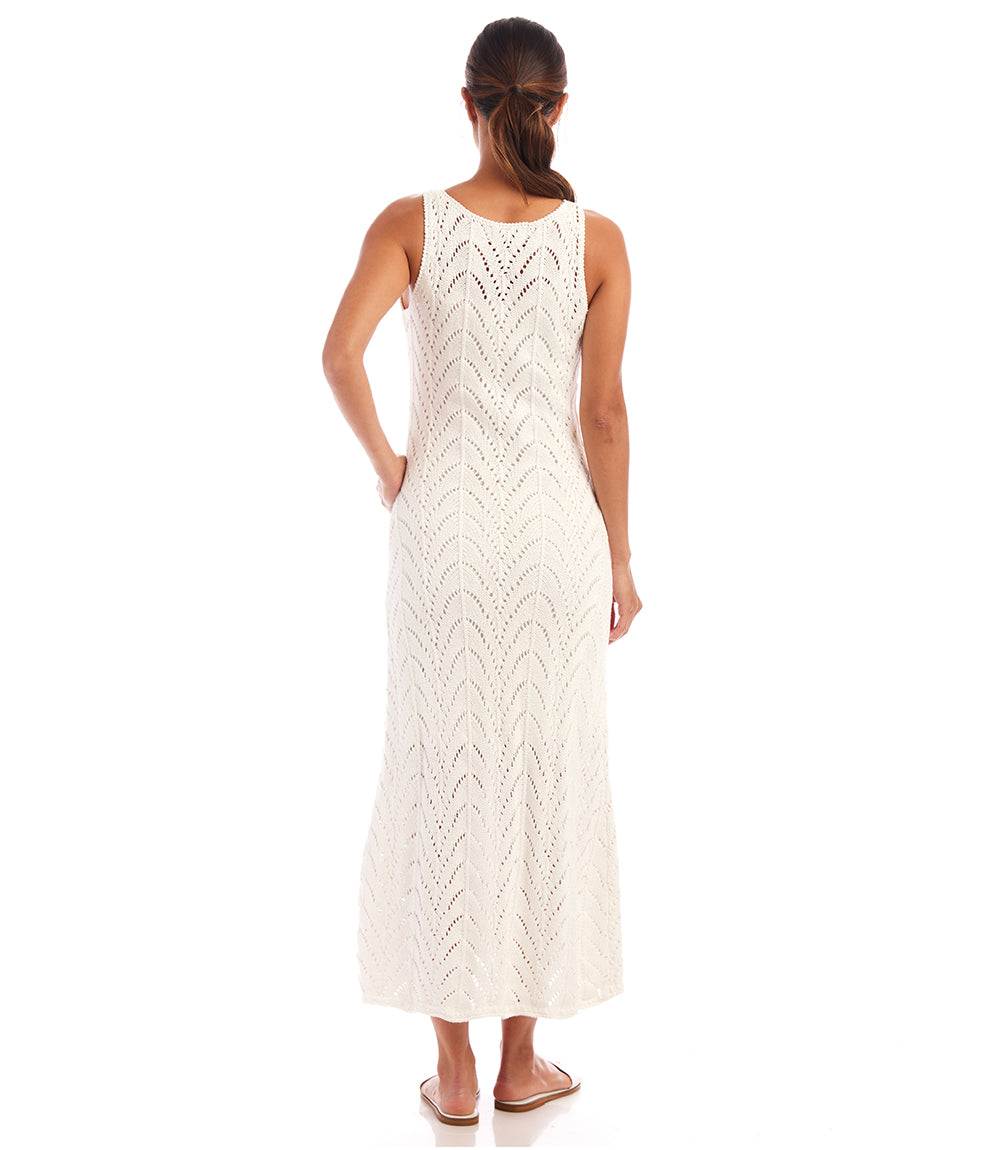 Sleeveless Crochet Midi Dress