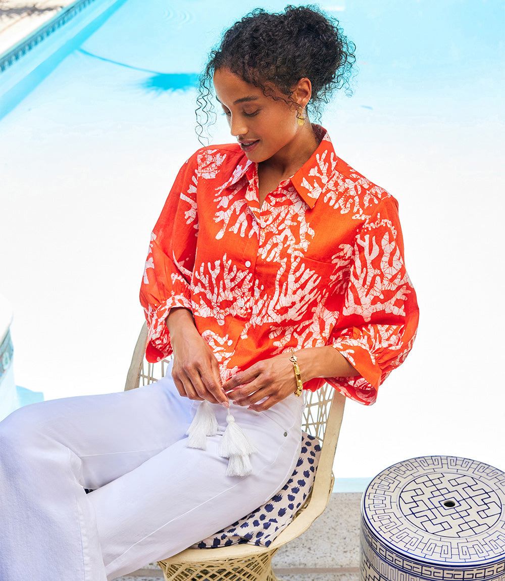 Tassel Tie Waist Top