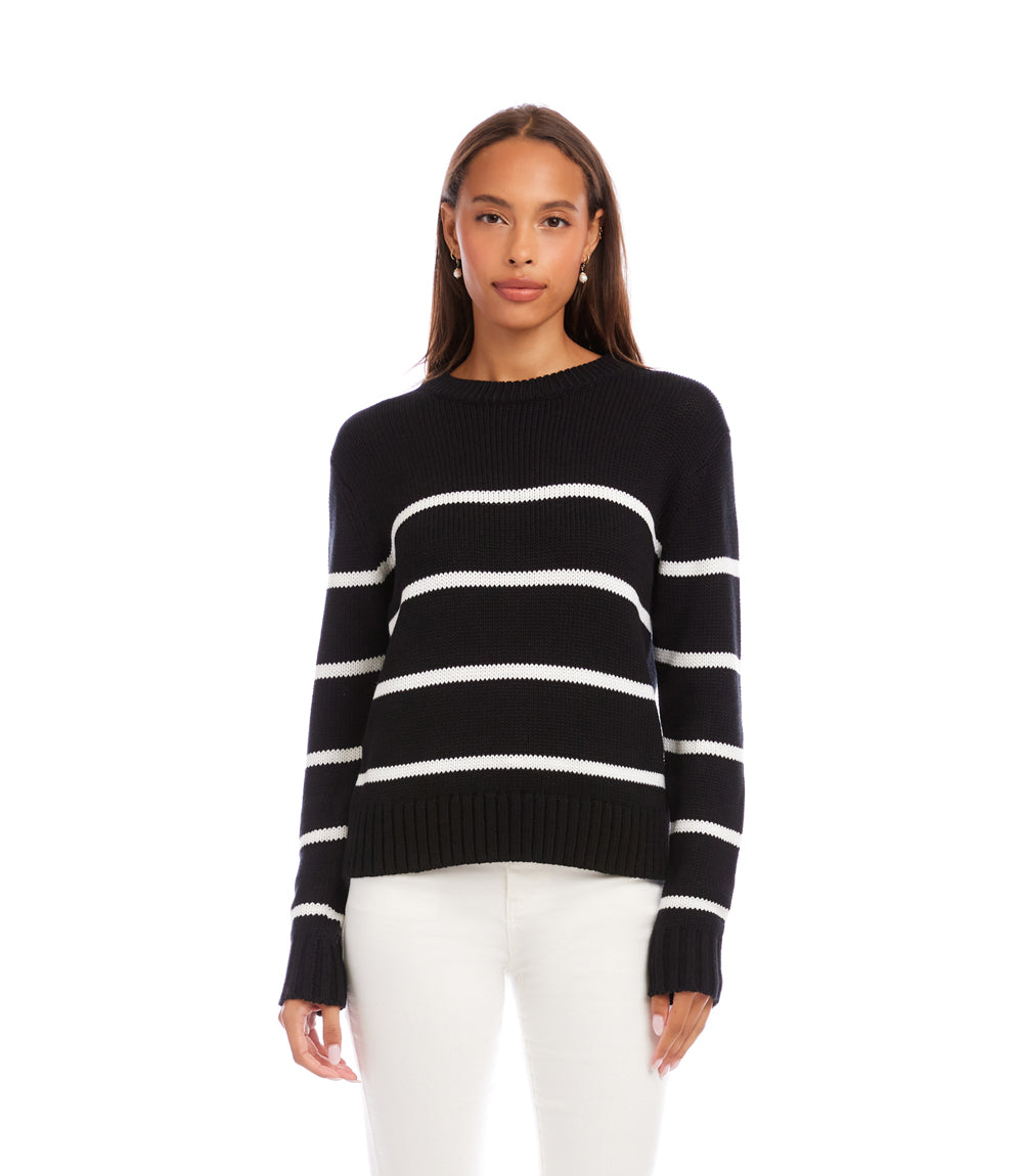 Stripe Crewneck Sweater