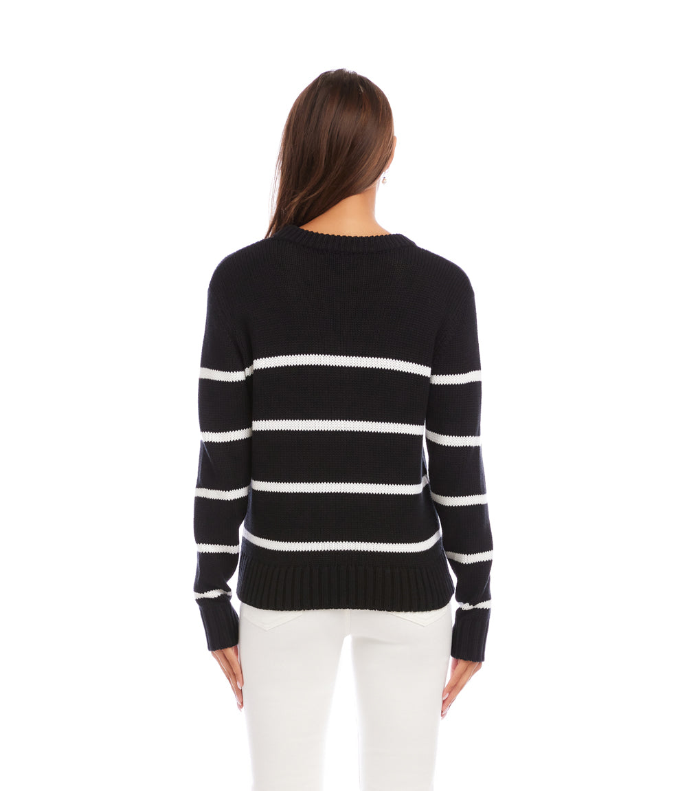 Stripe Crewneck Sweater