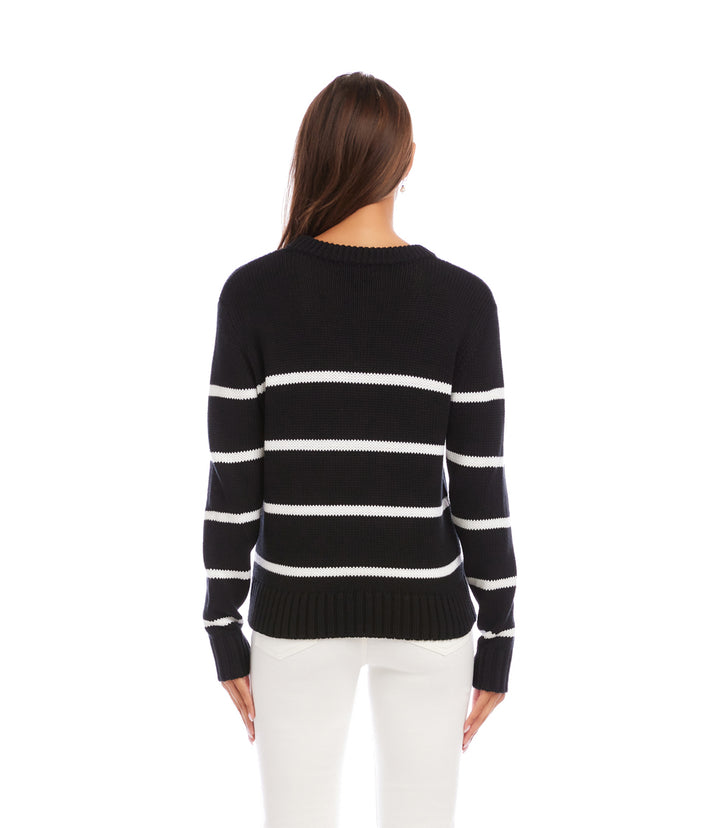 Stripe Crewneck Sweater