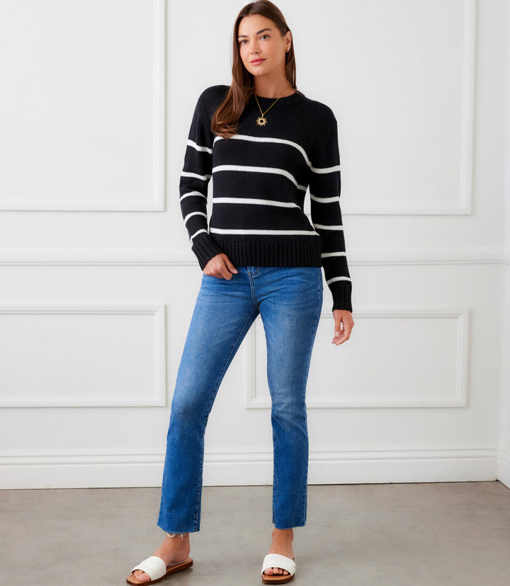 Stripe Crewneck Sweater