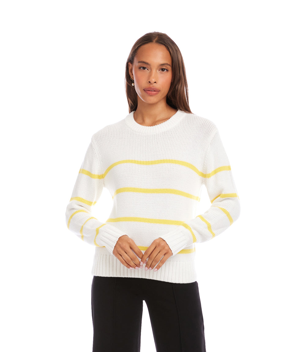 Stripe Crewneck Sweater