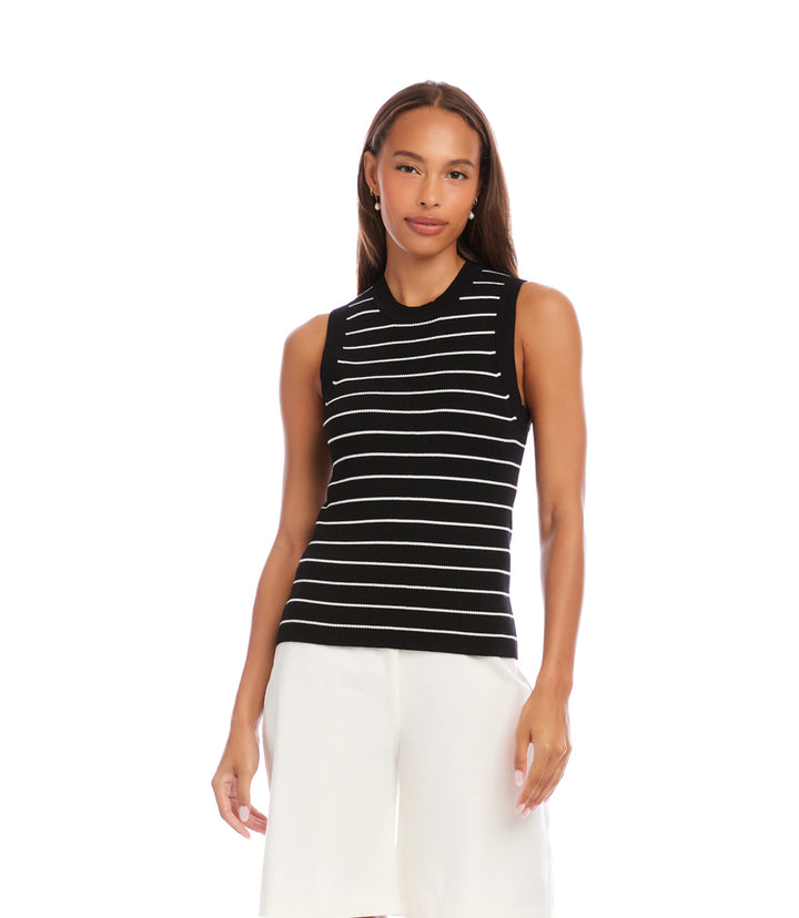 Stripe Ribbed Sweater Tank