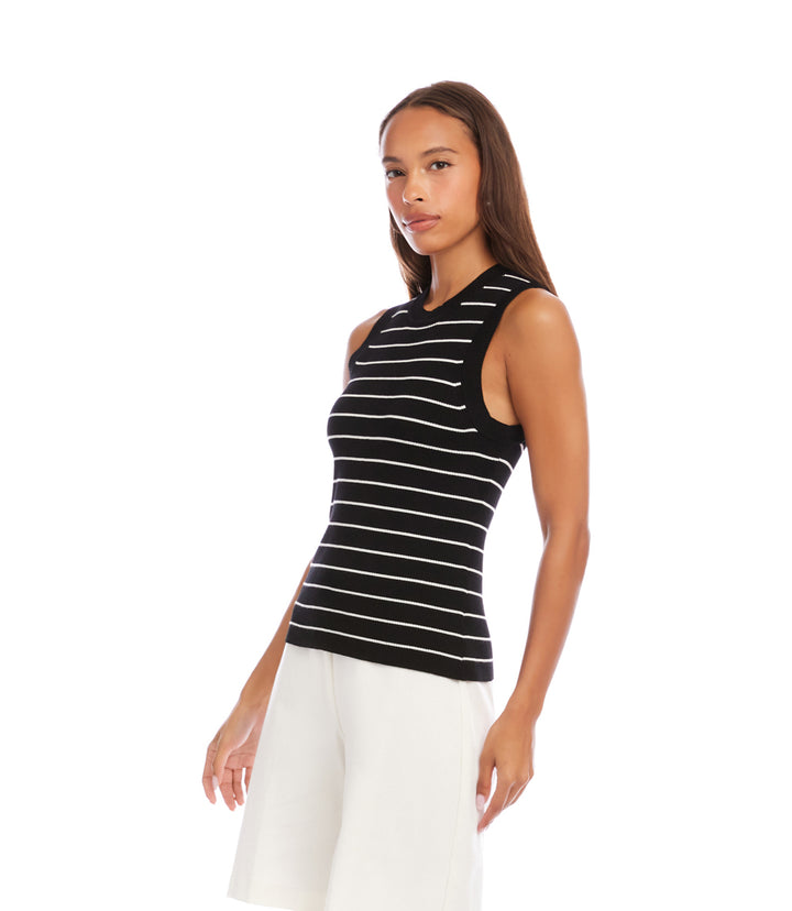 Stripe Ribbed Sweater Tank