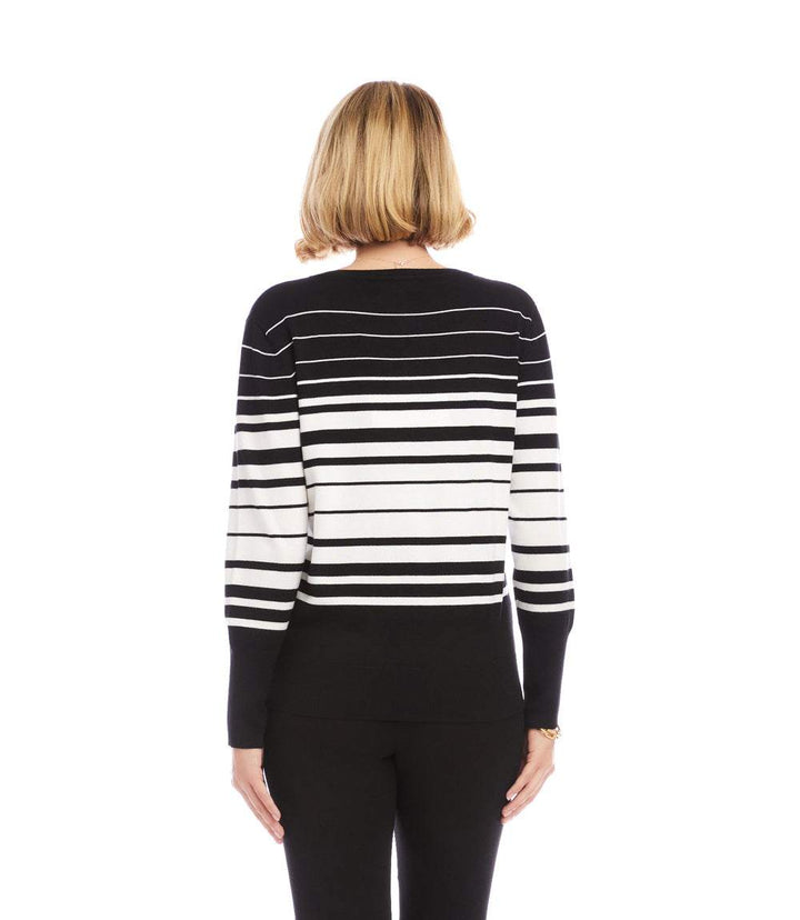 Stripe Cardigan Sweater