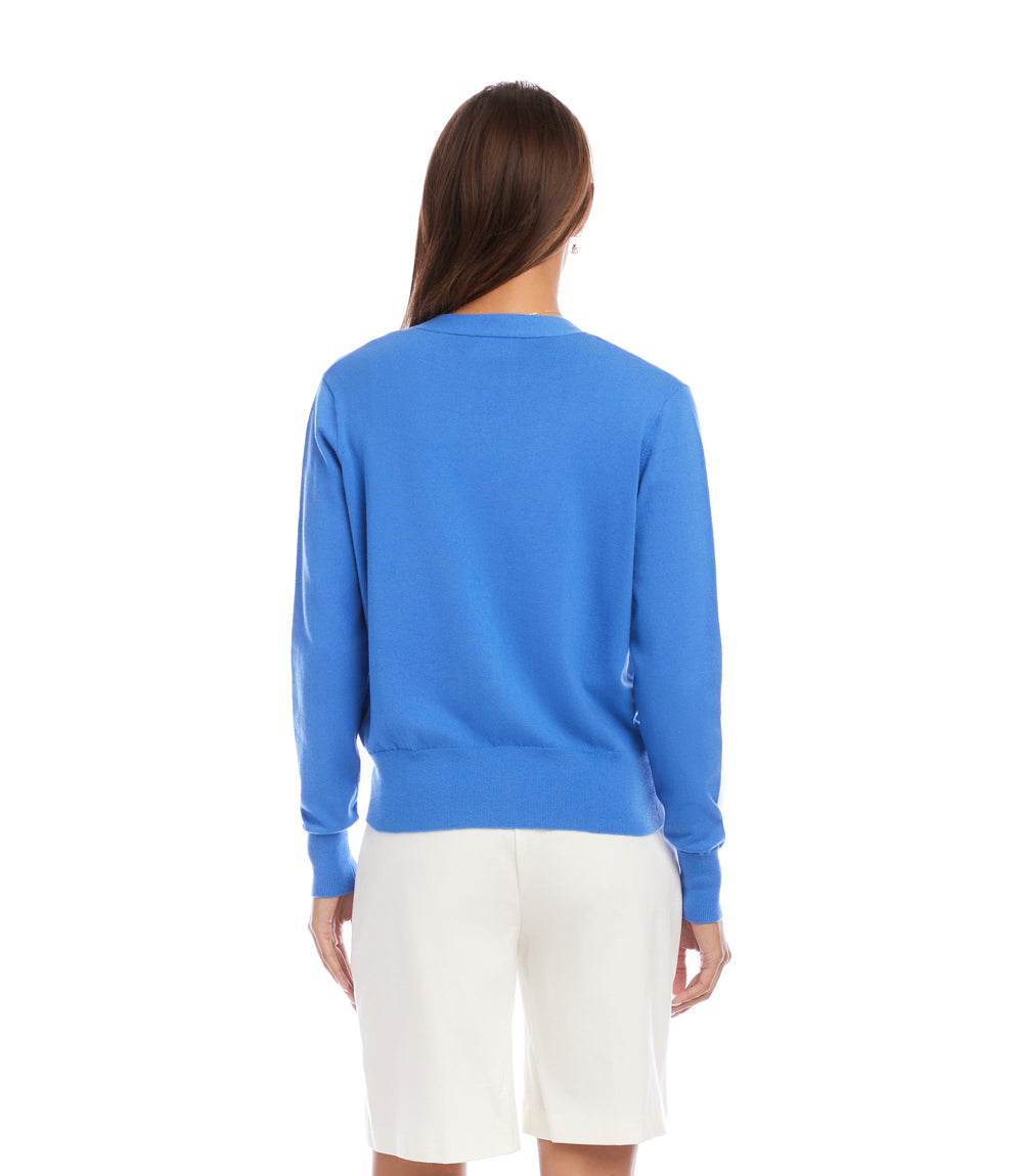 Cardigan Sweater - Classic V-Neck with Modern Design - 50+