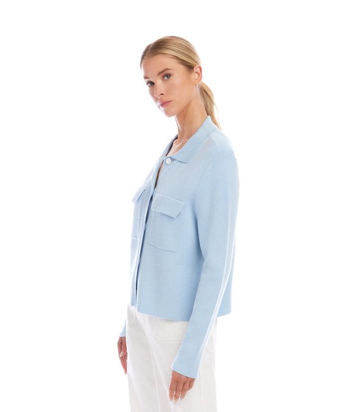 Collared Sweater Jacket