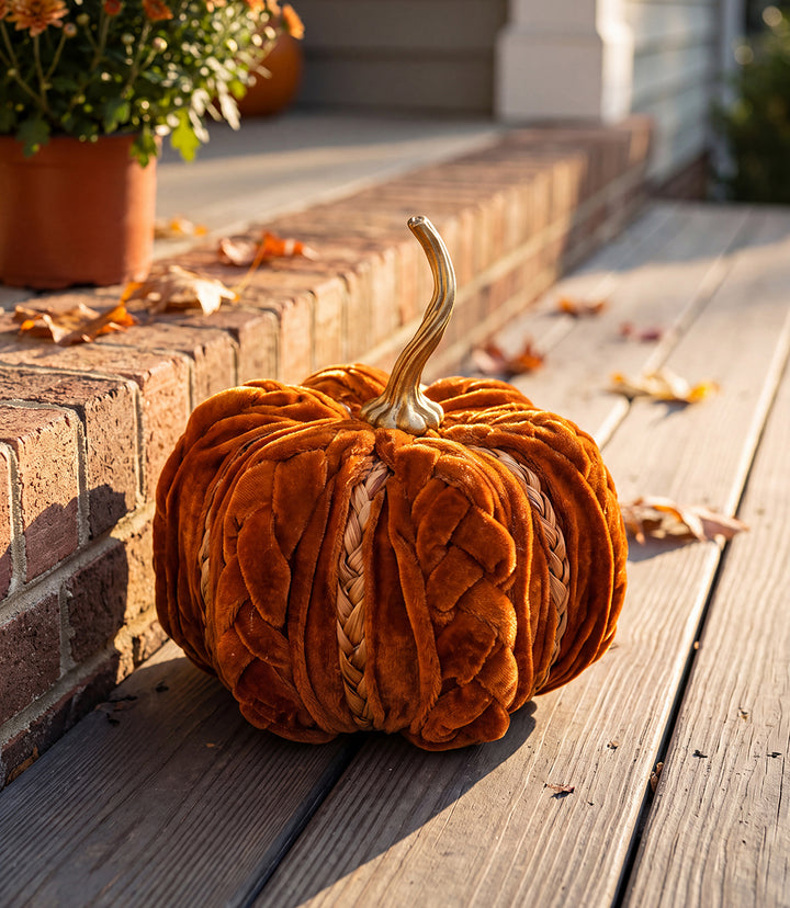 Large Braided Pumpkin