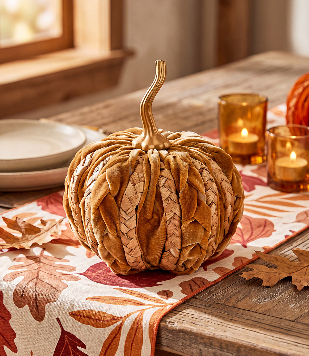 Large Braided Pumpkin