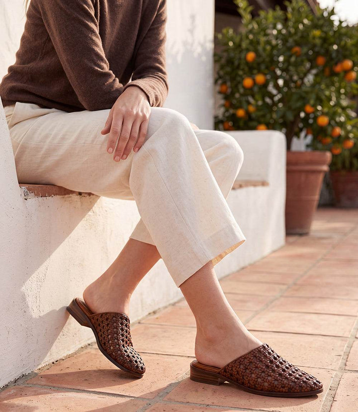Seychelles Meet Me Half Way Woven Leather Mules