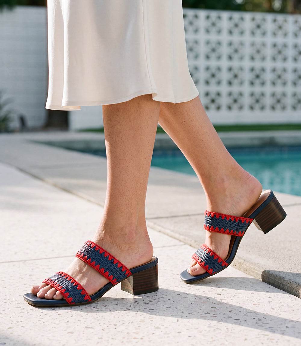 Seychelles Maui Raffia Mid Heel Sandals