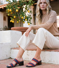 Seychelles Maui Raffia Mid Heel Sandals