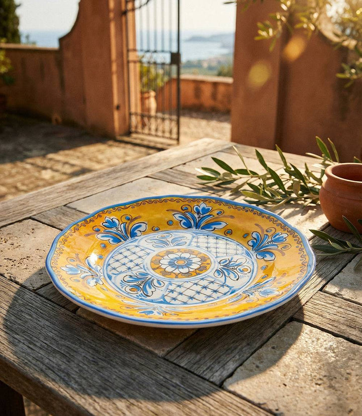 Melamine Tuscany Salad Plate 9-inch durable BPA-free lightweight dishwasher safe dining plate