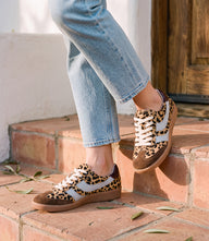 Dolce Vita Merit Calf Hair Leopard Sneakers