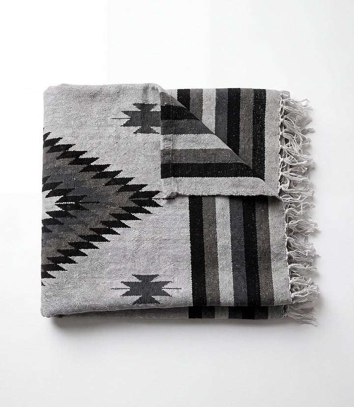 Midnight Gray Diamond Blanket