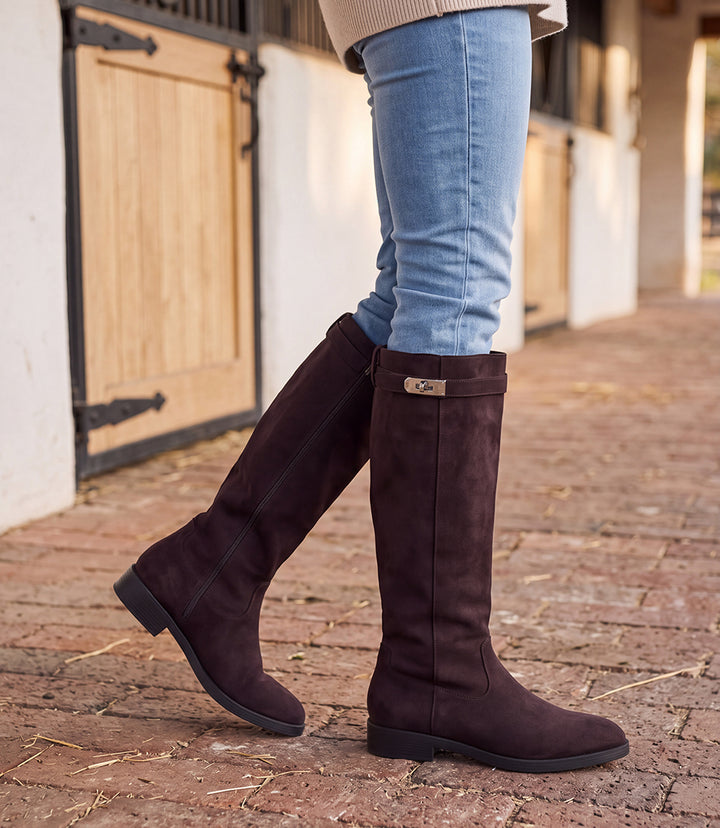 Billini Noemi Suede Riding Boots