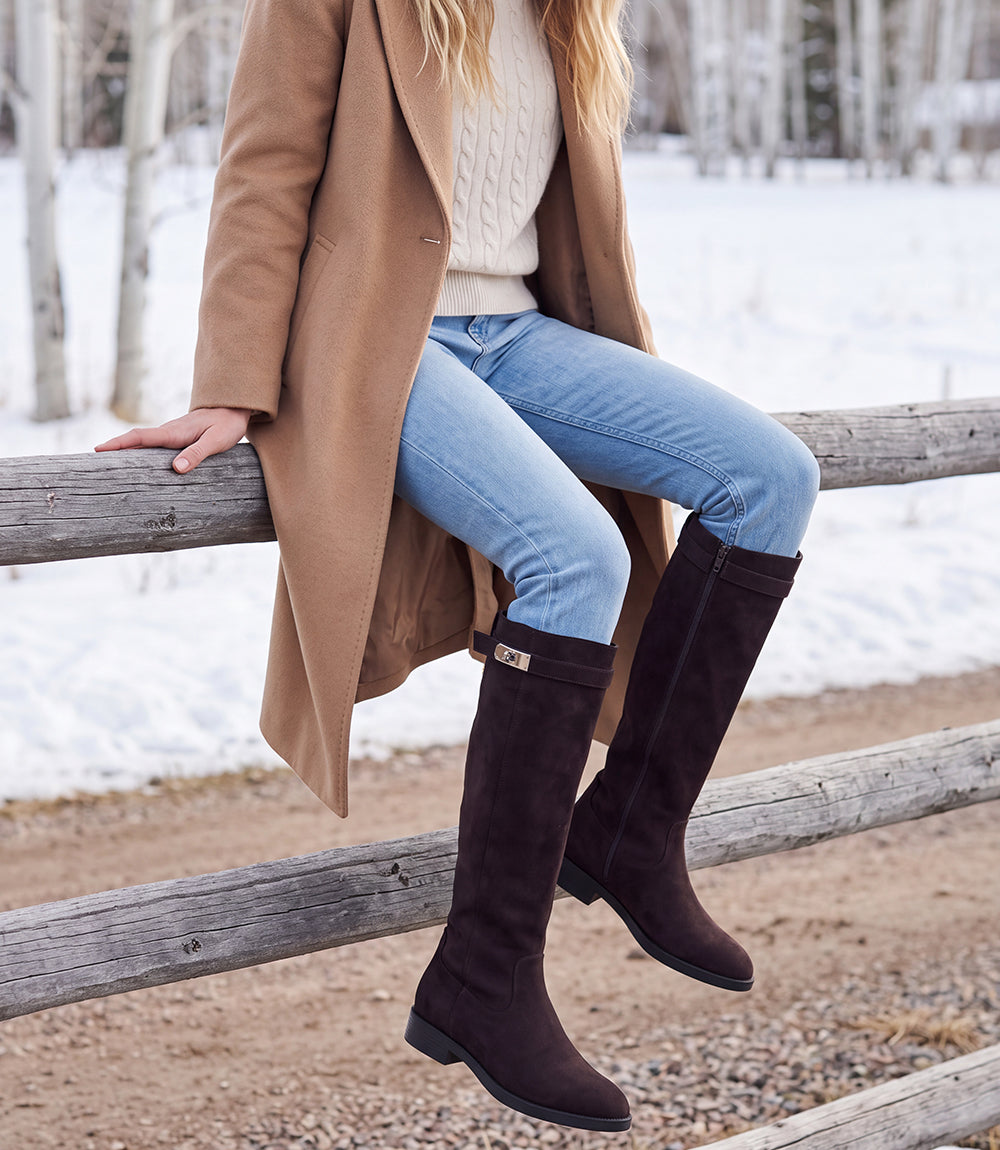 Billini Noemi Suede Riding Boots
