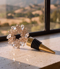 Jeweled Wreath Bottle Stopper