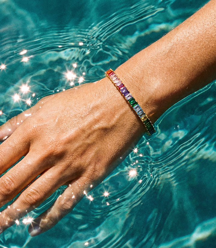 Prismatic Tennis Bracelet