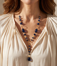 Sapphire Lariat Necklace