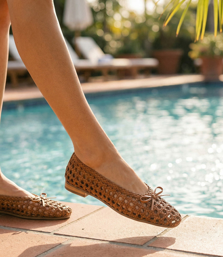 Seychelles Flagstaff Woven Leather Ballet Flats