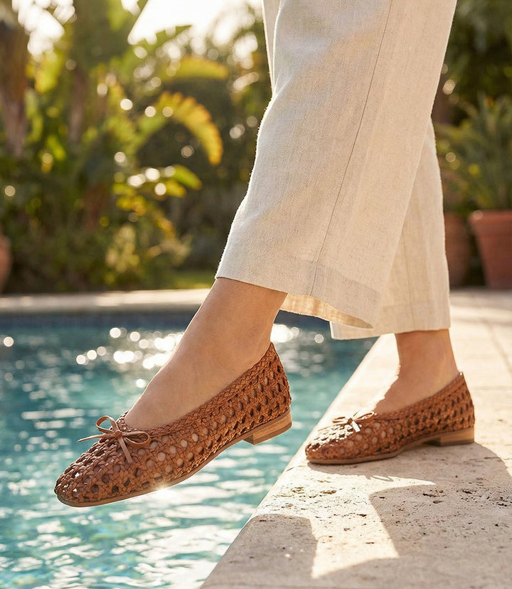 Seychelles Flagstaff Woven Leather Ballet Flats