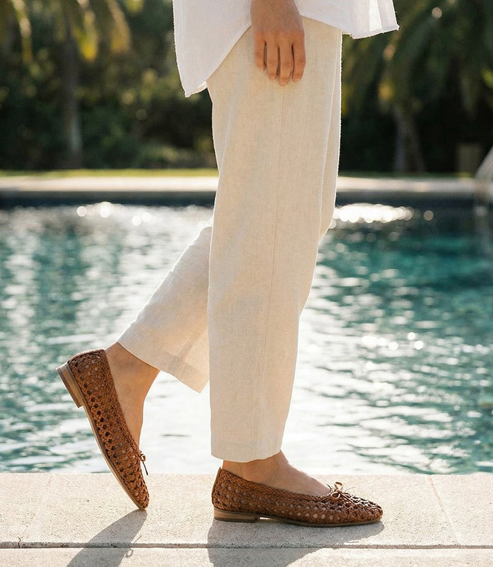 Seychelles Flagstaff Woven Leather Ballet Flats