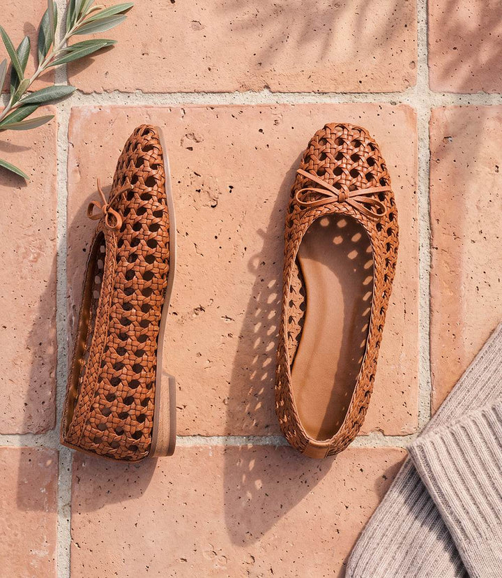 Seychelles Flagstaff Woven Leather Ballet Flats