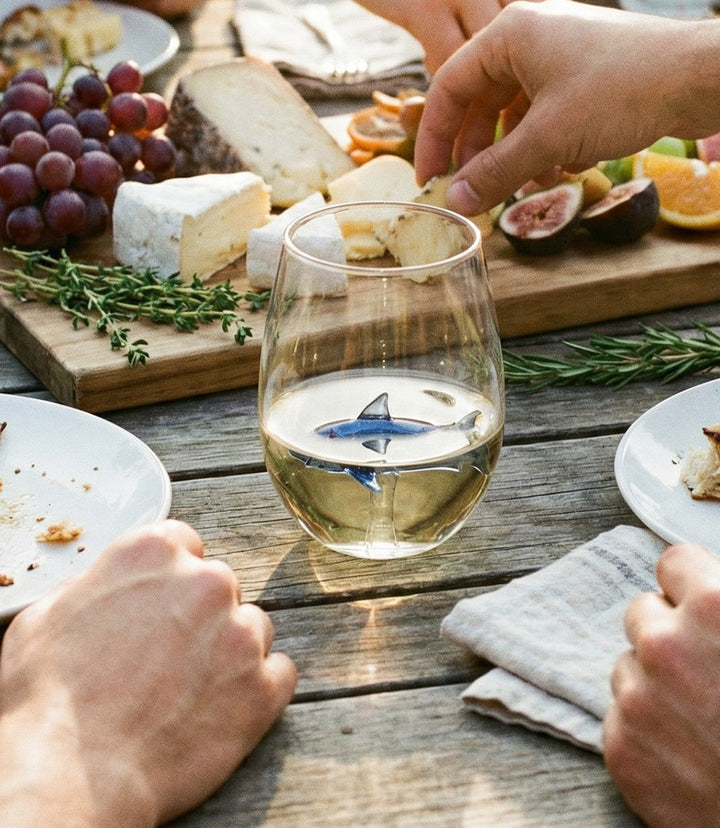 Shark Stemless Wine Glass