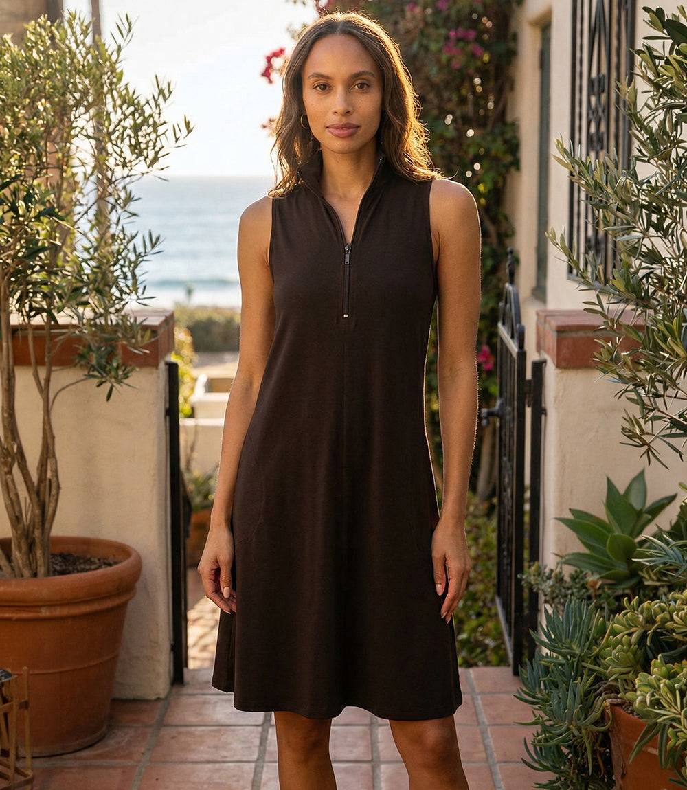 jersey dress sleeveless Sportmax | Woman - Sleeveless stretch jersey dress - Black