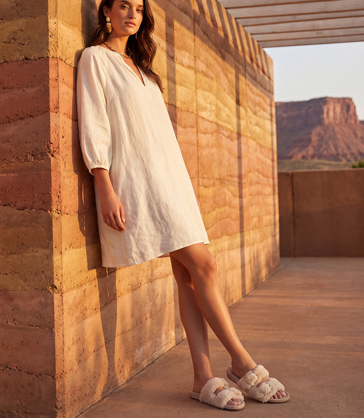 Seychelles Slumber Party Shearling Buckle Slides