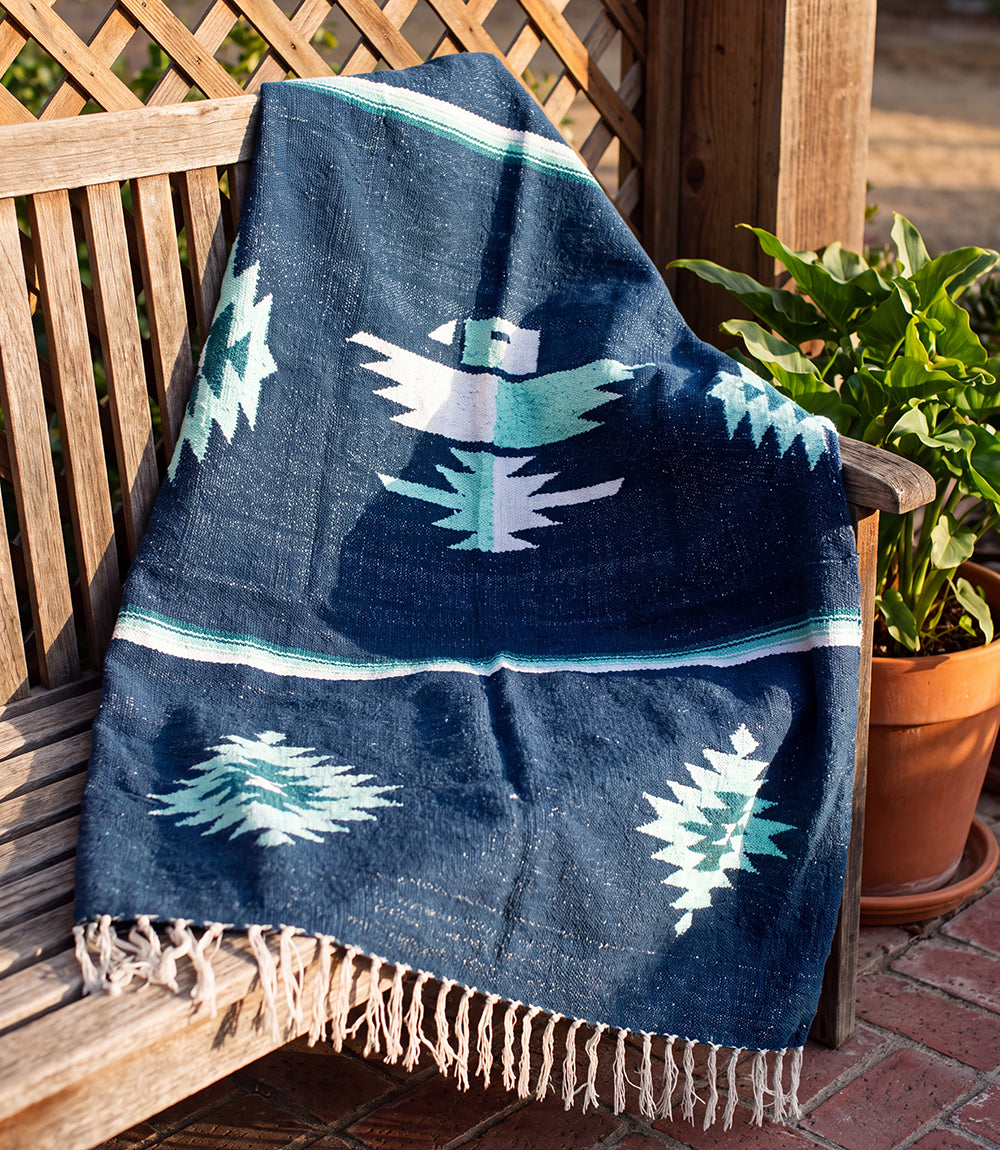 Blue Eagle Thunderbird Baja Blanket