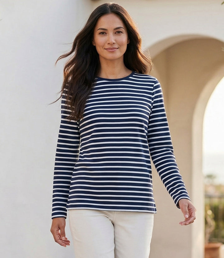 Stripe Long Sleeve Top