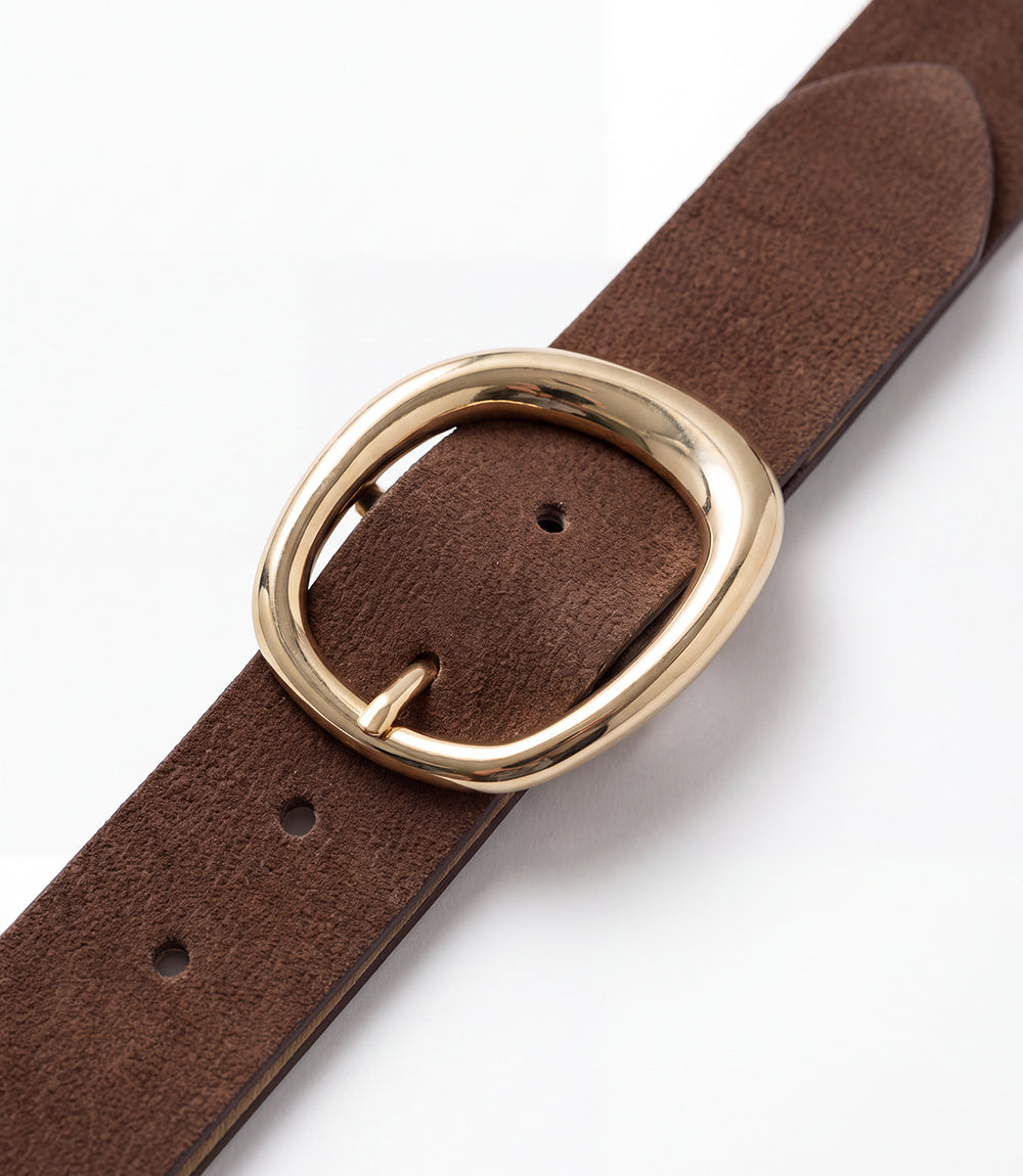 Streets Ahead Modern Buckle Leather Belt