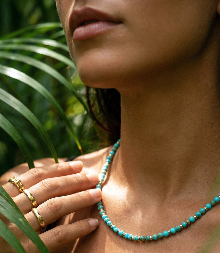 Beaded Turquoise Necklace