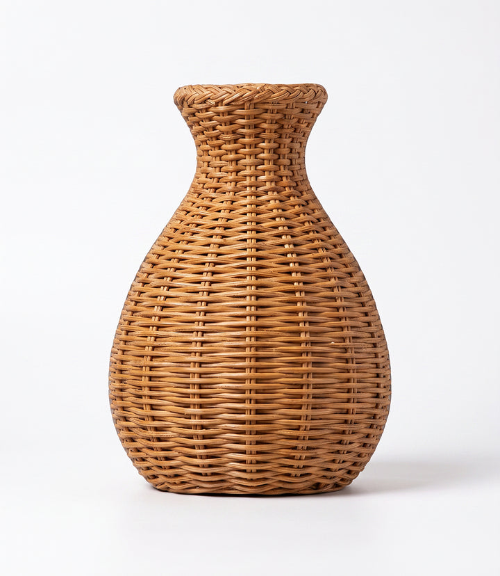 Newport Taper Basket Weave Resin Vase