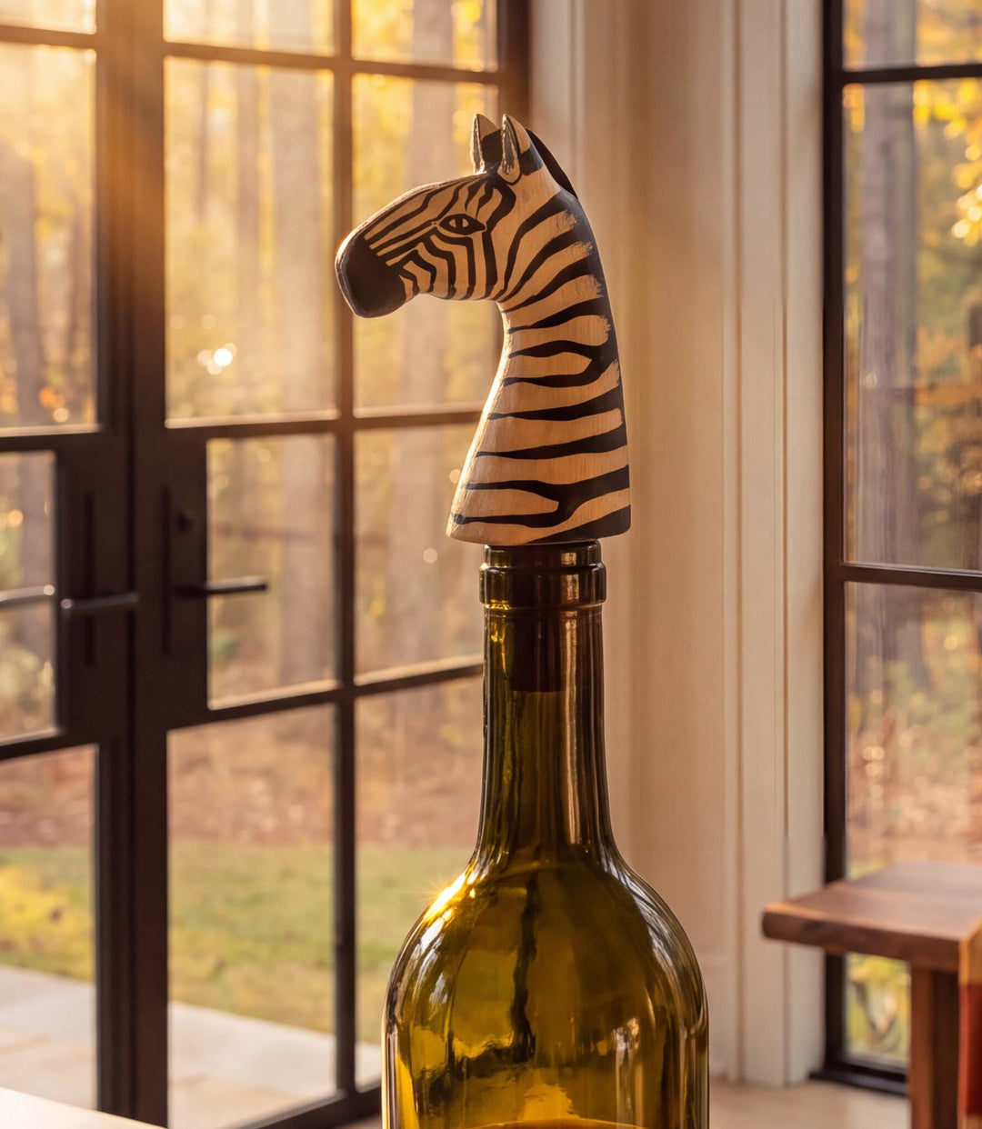 Zebra Bottle Stopper