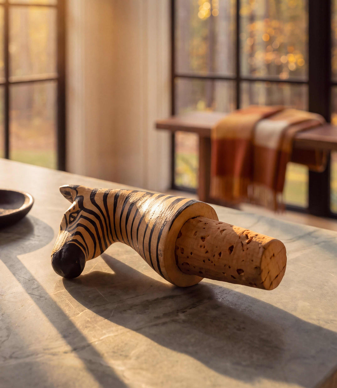Zebra Bottle Stopper