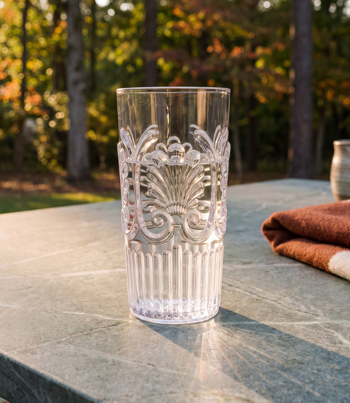 Acrylic Fleur Drinking Glass