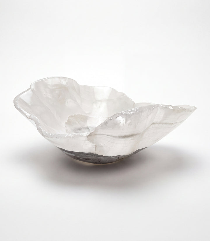 Meridian Hand-Carved Natural Onyx Freeform Bowl