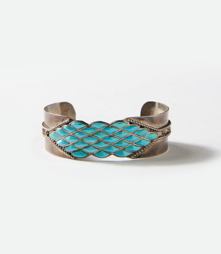 Turquoise Inlay Cuff Bracelet