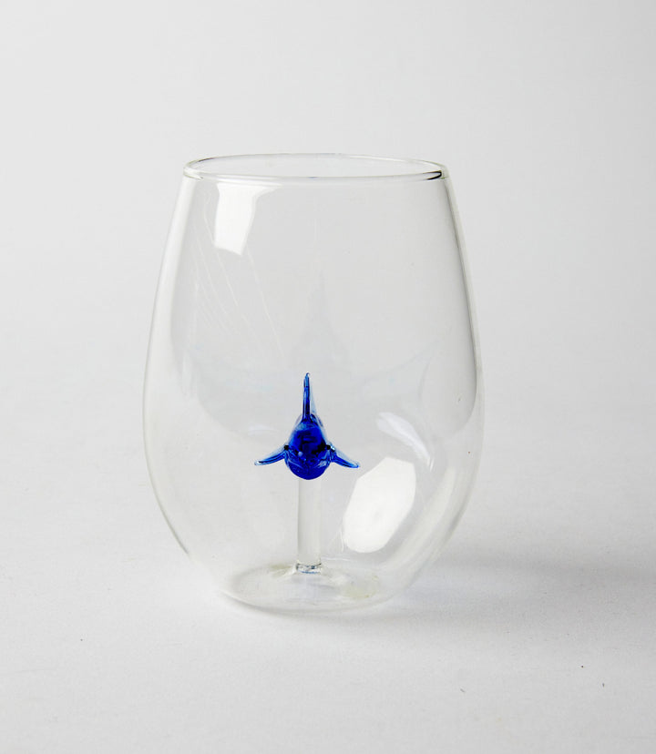 Shark Stemless Wine Glass