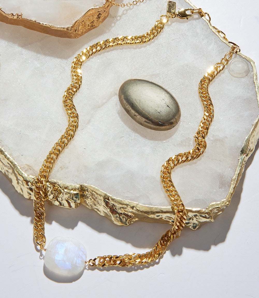 Moonstone Pendant Necklace