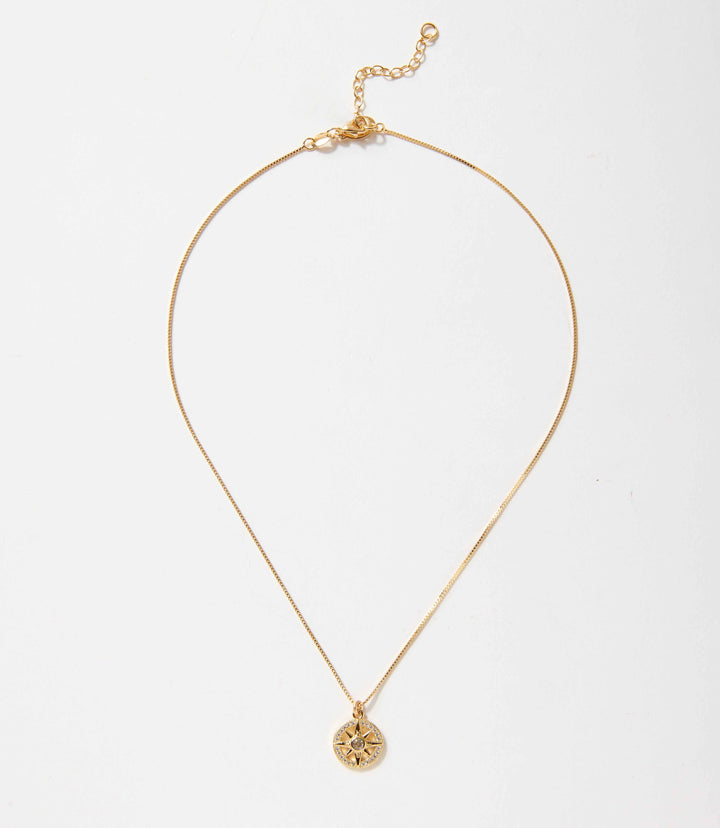 Cutout Sunburst Necklace