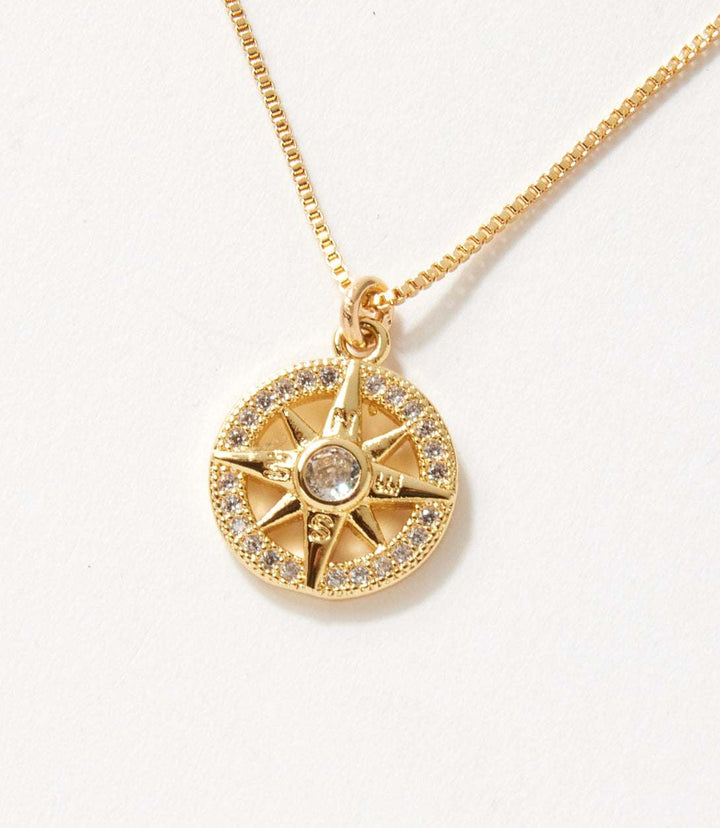 Cutout Sunburst Necklace