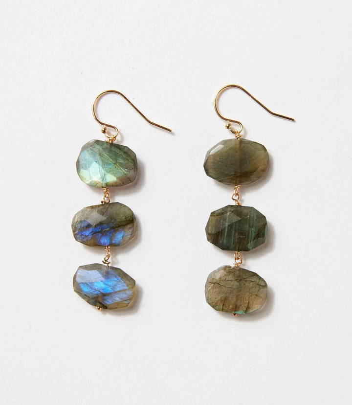 Tiered Gemstone Earrings