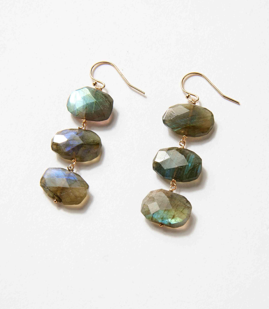 Tiered Gemstone Earrings