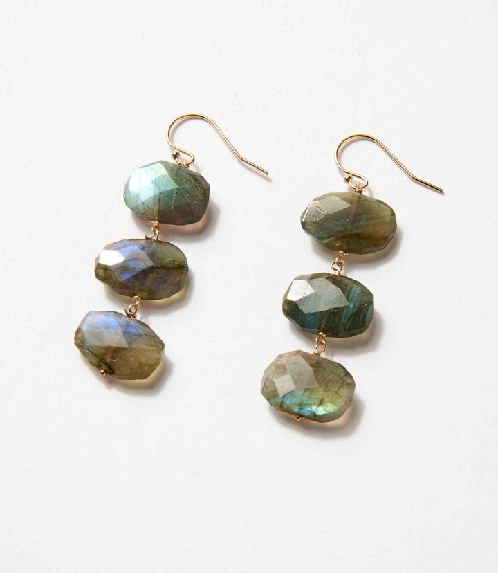 Tiered Gemstone Earrings