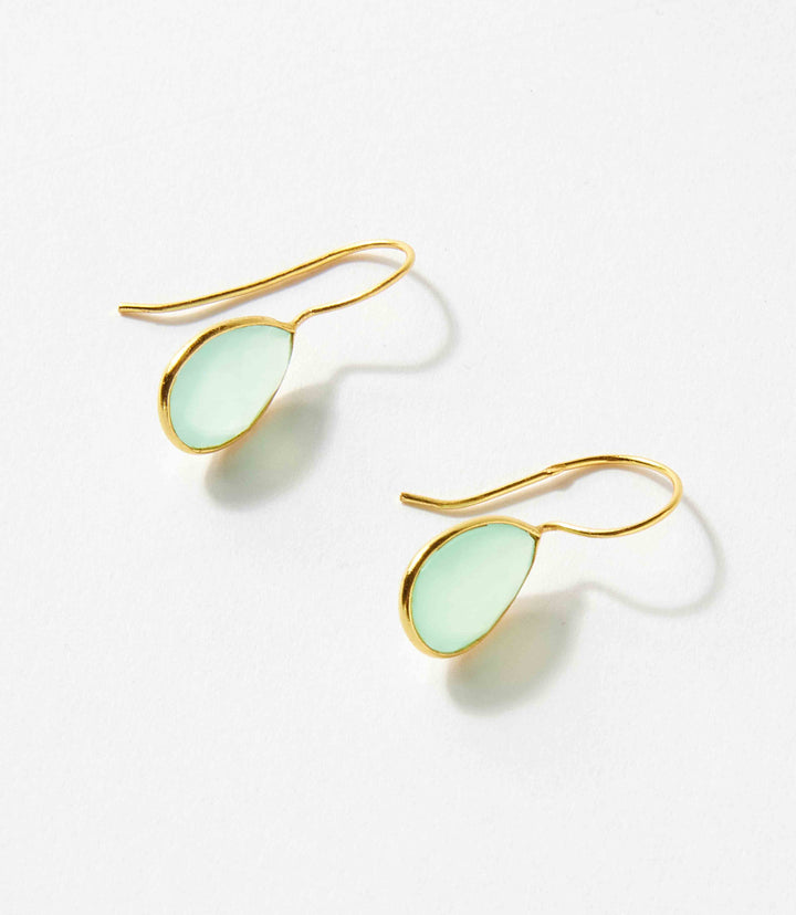 Gemstone Teardrop Earrings
